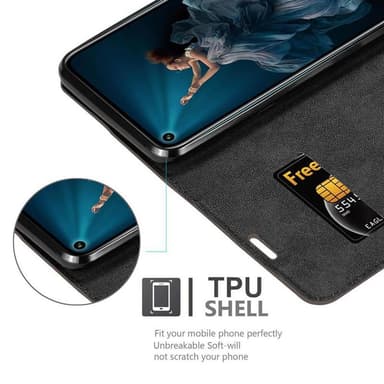 Honor 20 PRO lommebokdeksel case (brun)