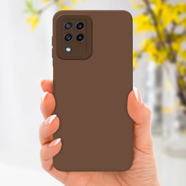 Samsung Galaxy M22 / M32 4G Deksel case (brun)
