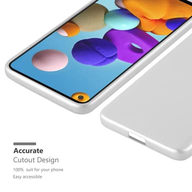 Deksel Samsung Galaxy A21s Case Cover (sølv)