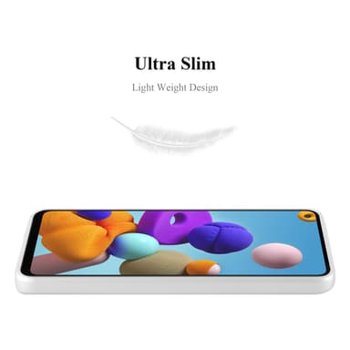 Deksel Samsung Galaxy A21s Case Cover (sølv)