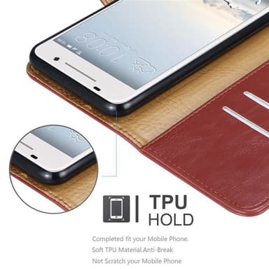HTC ONE A9 lommebokdeksel etui (rød)