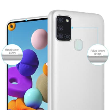 Deksel Samsung Galaxy A21s Case Cover (sølv)