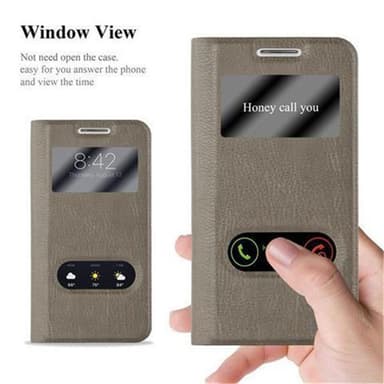Samsung Galaxy S4 lommebokdeksel cover (brun)