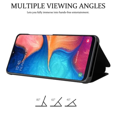 Samsung Galaxy A10e / A20e lommebokdeksel etui (svart)