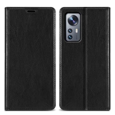 Xiaomi 12 / 12X lommebokdeksel case (svart)