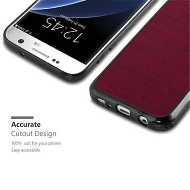 Samsung Galaxy S7 Deksel Case Cover (rød)