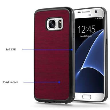 Samsung Galaxy S7 Deksel Case Cover (rød)