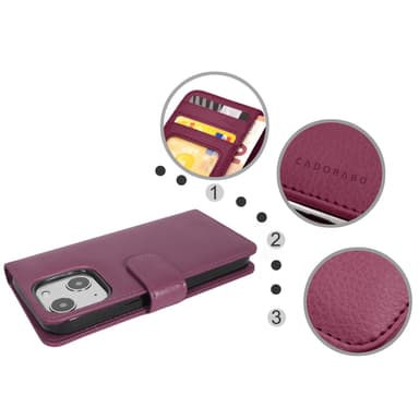 iPhone 13 MINI lommebokdeksel case (lilla)