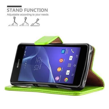Sony Xperia Z1 COMPACT lommebokdeksel etui (grønn)