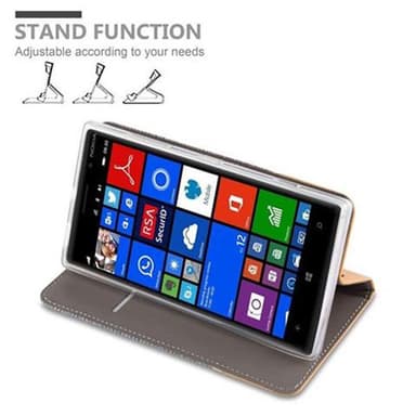 Nokia Lumia 830 lommebokdeksel etui (grå)