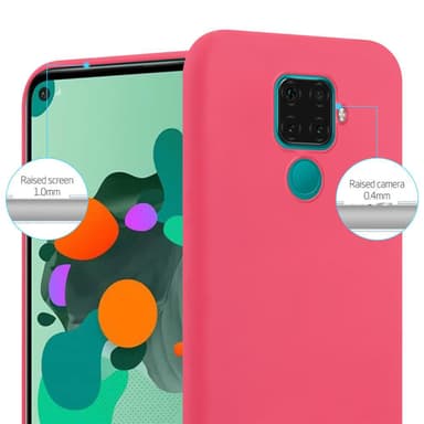 Deksel Huawei MATE 30 LITE Silikon cover (rød)