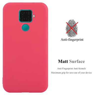 Deksel Huawei MATE 30 LITE Silikon cover (rød)
