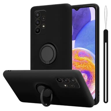 Deksel Samsung Galaxy A23 4G Ring Case (svart)