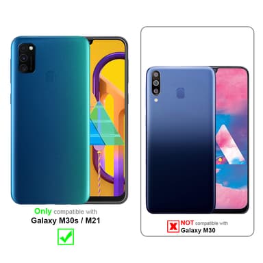 Samsung Galaxy M21 / M30s deksel flip cover (grå)