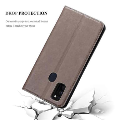 Samsung Galaxy M21 / M30s lommebokdeksel case (brun)