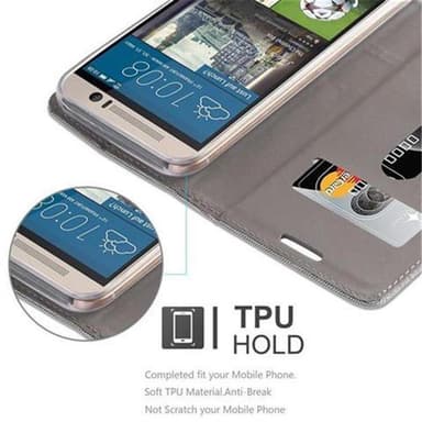 HTC ONE M9 lommebokdeksel etui (grå)