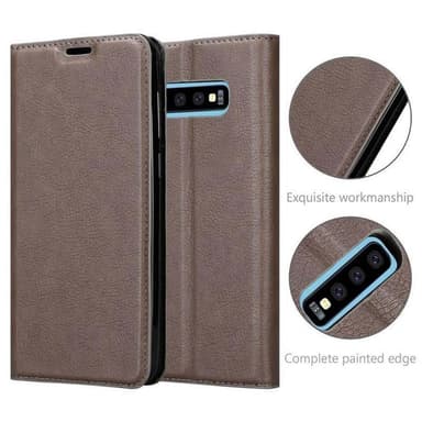 Samsung Galaxy S10 4G lommebokdeksel case (brun)