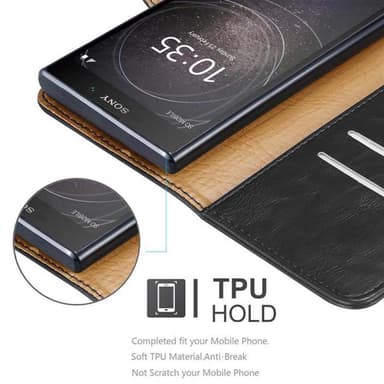 Sony Xperia L2 lommebokdeksel etui (svart)