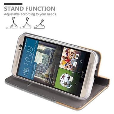 HTC ONE M9 lommebokdeksel etui (grå)