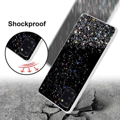 Samsung Galaxy A31 Silikondeksel Glitter (Svart)