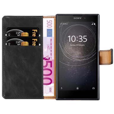 Sony Xperia L2 lommebokdeksel etui (svart)