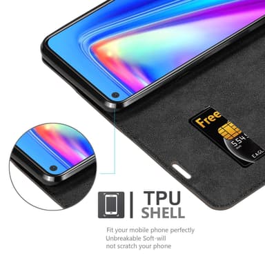 Realme 7 4G lommebokdeksel case (brun)