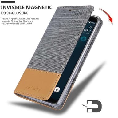 HTC Desire 12 PLUS lommebokdeksel etui (grå)