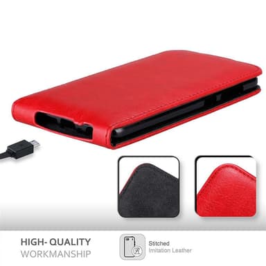 HTC ONE A9 deksel flip cover (rød)