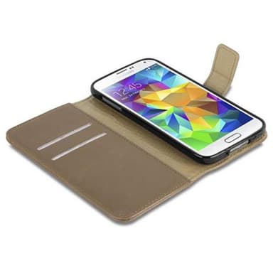 Samsung Galaxy S5 / S5 NEO lommebokdeksel etui (brun)