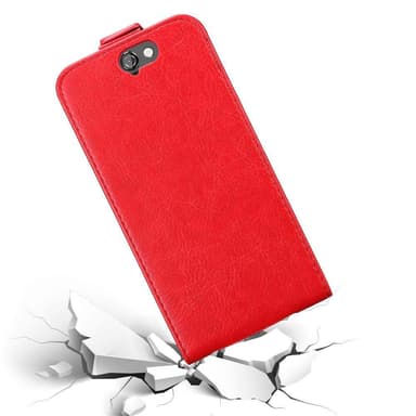 HTC ONE A9 deksel flip cover (rød)