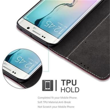 Samsung Galaxy S6 EDGE Deksel Case Cover (rød)
