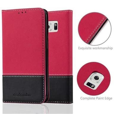 Samsung Galaxy S6 EDGE Deksel Case Cover (rød)