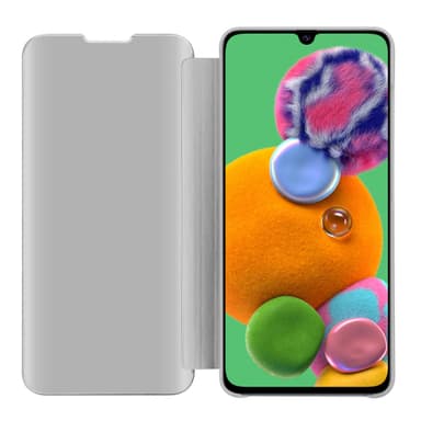 Samsung Galaxy A90 5G lommebokdeksel etui (sølv)