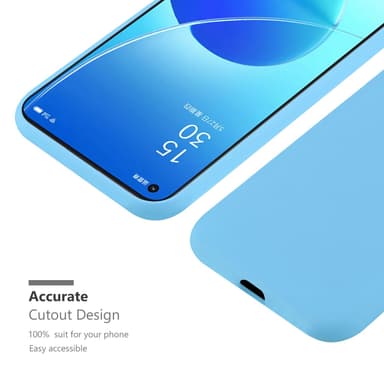 Deksel Oppo Reno6 5G Silikon cover (blå)