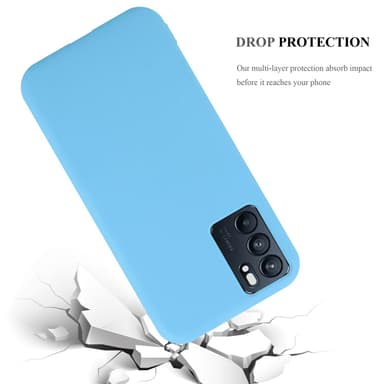 Deksel Oppo Reno6 5G Silikon cover (blå)