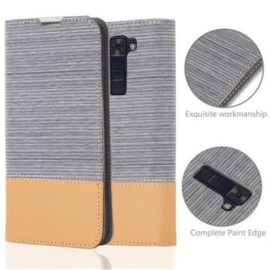 LG K8 2016 lommebokdeksel etui (grå)