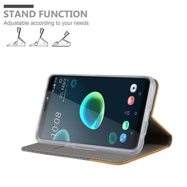 HTC Desire 12 PLUS lommebokdeksel etui (grå)