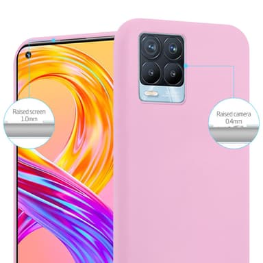 Deksel Realme 8 4G / 8 PRO Silikon cover (rosa)