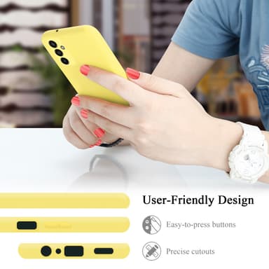 Samsung Galaxy M13 4G silikondeksel case (gul)