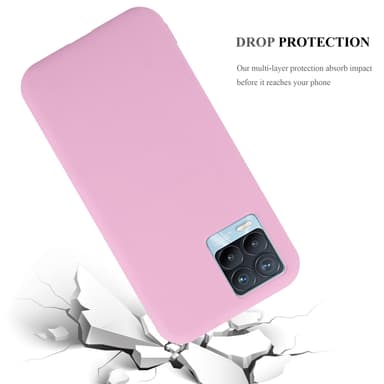 Deksel Realme 8 4G / 8 PRO Silikon cover (rosa)