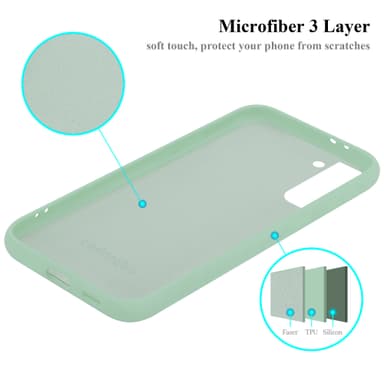 Samsung Galaxy S21 PLUS silikondeksel case (grønn)