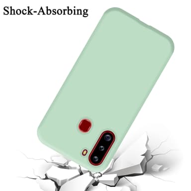 Samsung Galaxy A21 silikondeksel case (grønn)