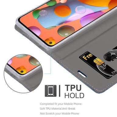 Samsung Galaxy A11 / M11 lommebokdeksel etui (blå)