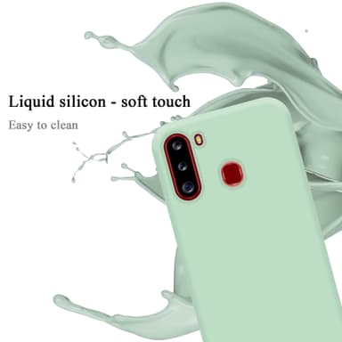Samsung Galaxy A21 silikondeksel case (grønn)