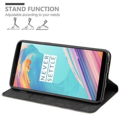 OnePlus 5T lommebokdeksel case (brun)