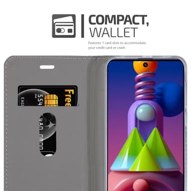 Samsung Galaxy M51 lommebokdeksel etui (grå)