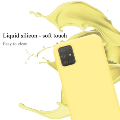 Samsung Galaxy A51 4G / M40s silikondeksel case (gul)