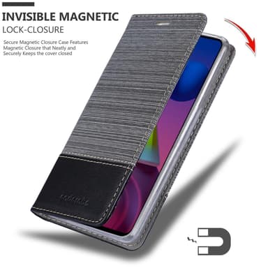 Samsung Galaxy M51 lommebokdeksel etui (grå)