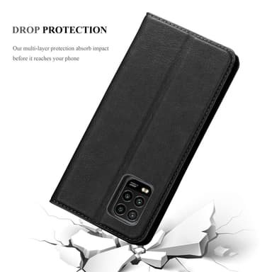 Xiaomi Mi 10 LITE lommebokdeksel case (svart)