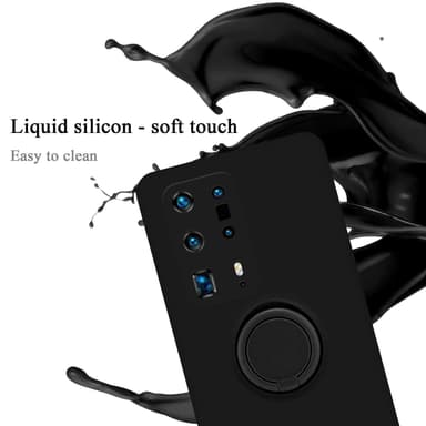Deksel Huawei P40 PRO / P40 PRO+ Ring Case (svart)